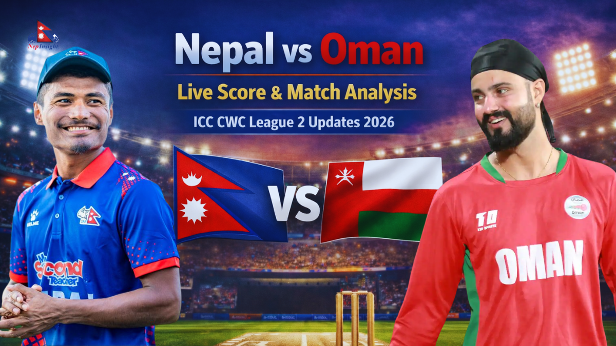 Nepal vs Oman Cricket Match Today Live Score: ICC CWC League 2 Updates 2026 | Nepinsights